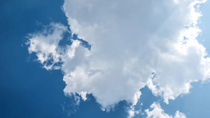 White fluffy clouds