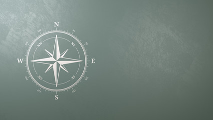 Wind Rose Symbol with Copyspace © MR
