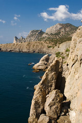 Blue Bay and Seascape trail Golitsyn, landmark Crimea, New World
