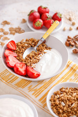 Baked homemade granola