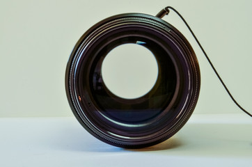 Isolated camera photography lens with glass