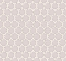 Ceramic circles tiles, soft color, seamless pattern, vector illustration