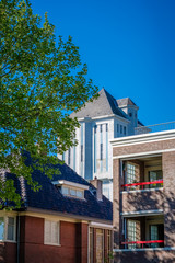Located at the Reggestreet in de Dutch city of Almelo stands the famous water tower. The national monument built in 1926 is 38 meters tall and has a capacity of 750 m³ . Today it has a residential use