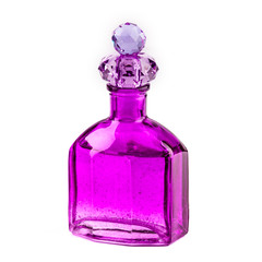 Purple vintage perfume bottle