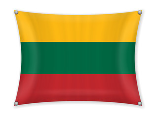 Waving Lithuania flag