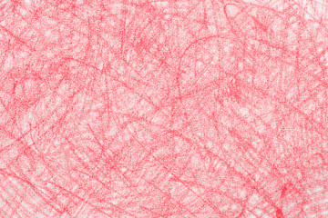 Fototapeta premium red crayon doodles on paper background texture