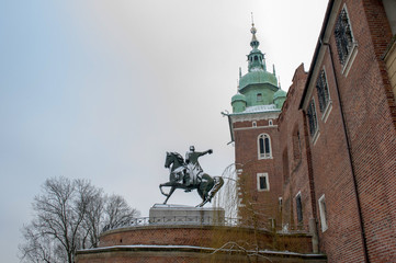 Statue of Tadeusz Kosciuszko in the Wawel castle Poland