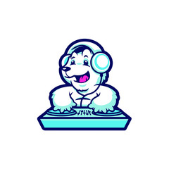 Pohler Bear Mascot Design Vector