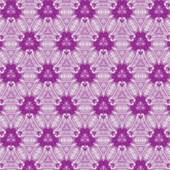 Purple or violet seamless pattern background. Stencil for printed matter, print on fabric or textile, clothes and ceramic. Creative template for design products decoration. Symmetric kaleidoscope art.