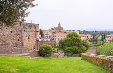 Fototapeta na wymiar Tuscania (Italy) - A gorgeous etruscan and medieval town in province of Viterbo, Tuscia, Lazio region. It's a tourist attraction for the many churches