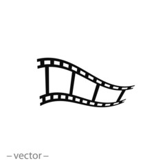 Fototapeta na wymiar video film vector icon