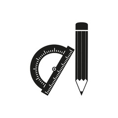Pencil protactor icons
