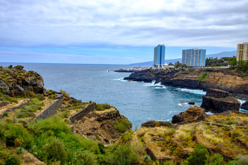 Am Playa de Los Roques bei Los Realejos im Norden von Teneriffa.