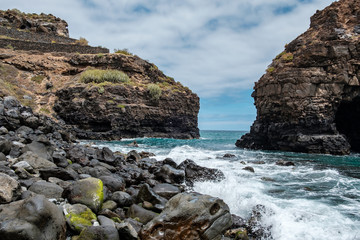 Am Playa de Los Roques bei Los Realejos im Norden von Teneriffa.