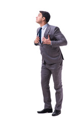 Businessman isolated on white background