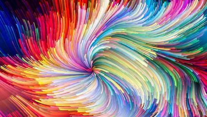 Tragetasche Colorful Paint Unfolding © agsandrew