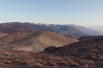 Fototapeta na wymiar Landscape in Death Valley taken from Dante's View.