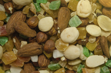 mixture of nuts and sweets
