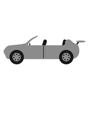 Obraz premium caprio offen ohne dach auto raser schnell fahren rennauto flitzer gas geben fahrer tuning design cool clipart