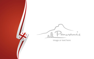 Georgia abstract flag brochure cover poster background vector