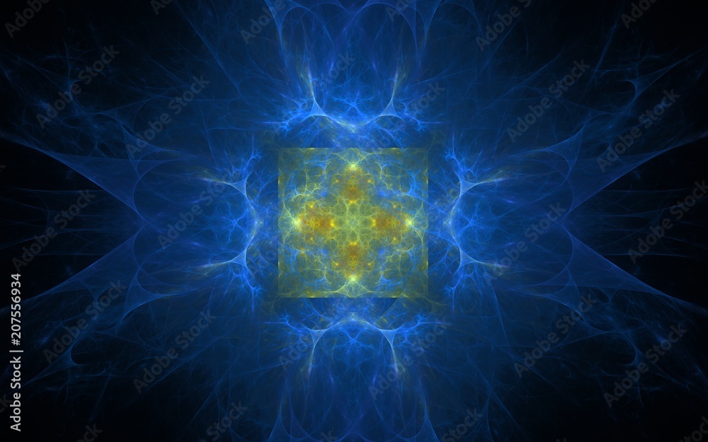 Fototapete digital generated image in the form of abstract geometric shapes of various shades and colors for us