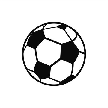 Football soccer flat icon logo, world cup Russia 2018, ball