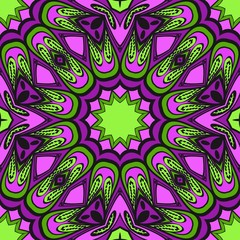 Decorative wallpaper for interior design. Modern geometric ornament. Seamless vector illustration