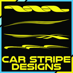Tribal and cool Car stripe design set. Adhesive vinyl sticker designs