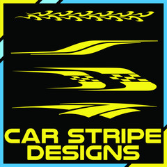 Tribal and cool Car stripe design set. Adhesive vinyl sticker designs