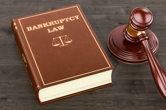 Bankruptcy law concept, 3D rendering