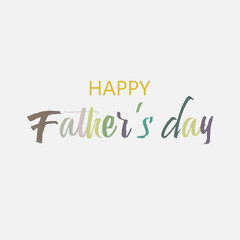 Happy Father's Day greeting card. Vector illustration