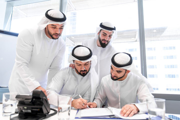 Group of businessmen in Dubai