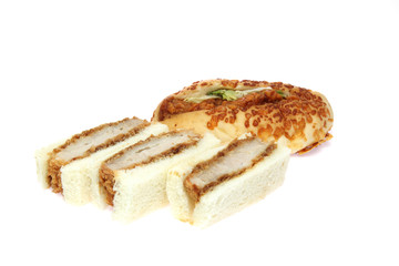 チキンサンドとカツサンド