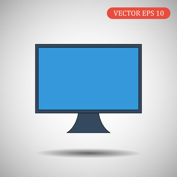 TV vector icon, EPS 10