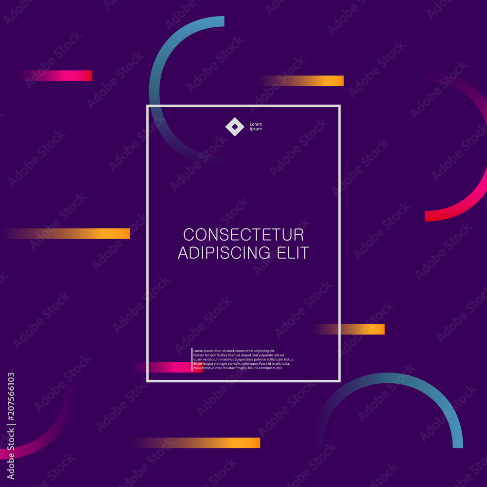 Poster minimal abstract background with geometric gradient shapes. futuristic design for banners, posters, 