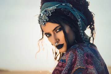 Acrylic prints Gypsy gypsy girl outdoor