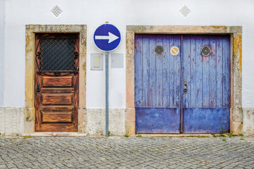 facade of abandoned building