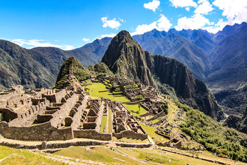 Cuzco, Peru - May 2015: Machu Picchu, 'the lost city of the Incas', an ancient archaeological site...