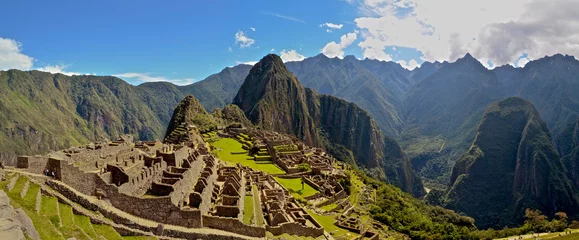 No drill blackout roller blinds Machu Picchu Cuzco, Peru - May 2015: Machu Picchu, 'the lost city of the Incas', an ancient archaeological site in the Peruvian Andes mountains