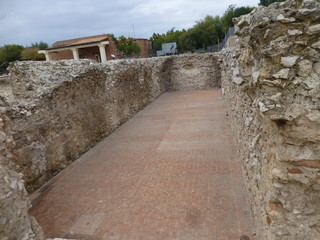 Fototapeta na wymiar Ciudad romana de Complutum, origen de la actual Alcala de Henares (Madrid,España)