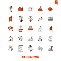 Business and Finance Icon Set