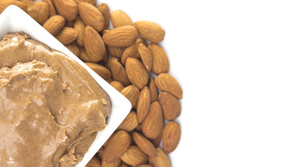 Raw Rib Eye Steak on a White Background