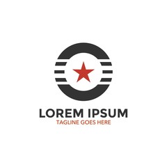 unique military logo vector illustration design. icon