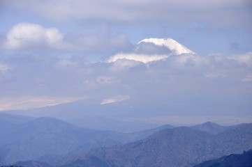 富士山と流雲
