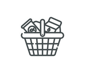 Shopping basket icon