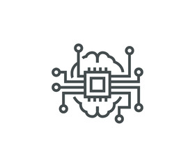 Artificial intelligent icon
