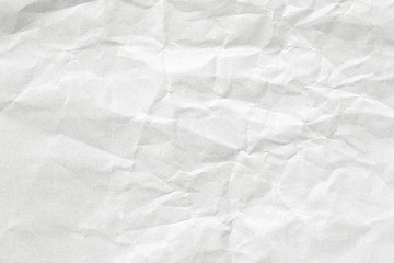Crumpled white paper texture