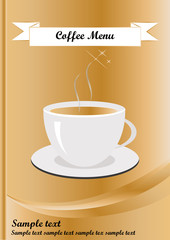Coffee  Menu Template in A4 size