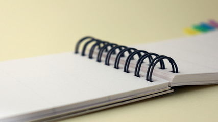 Close-up image of the jotter.