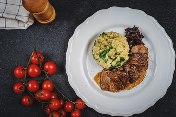 Grilled pork tenderloin